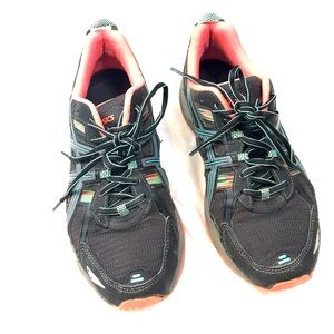 Asics Gel Venture 5 Black Mint Coral Trail Running Shoes T5N8N Women’s S 11 A*12